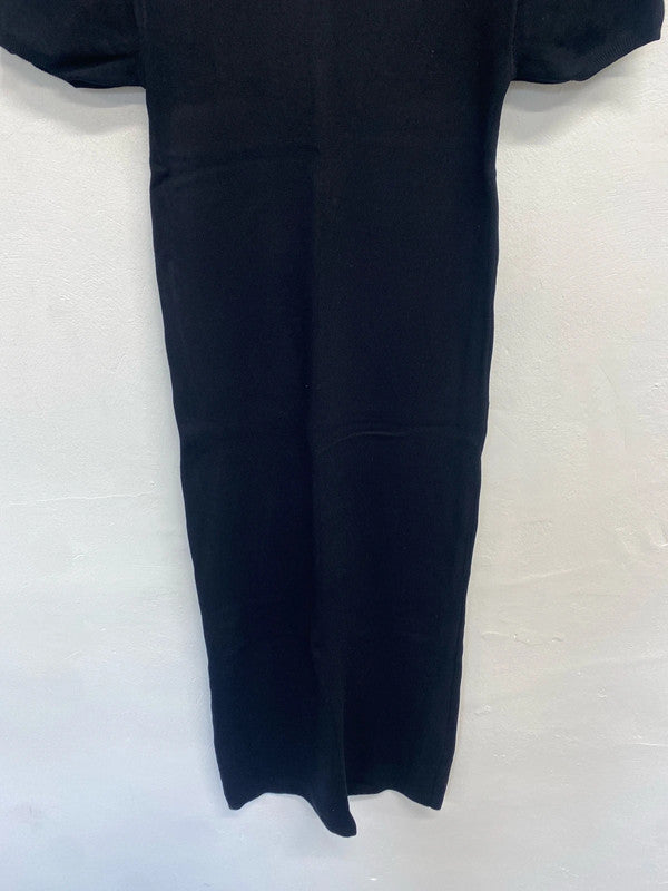 Lovely Primark black casual maxi dress UK S MB001