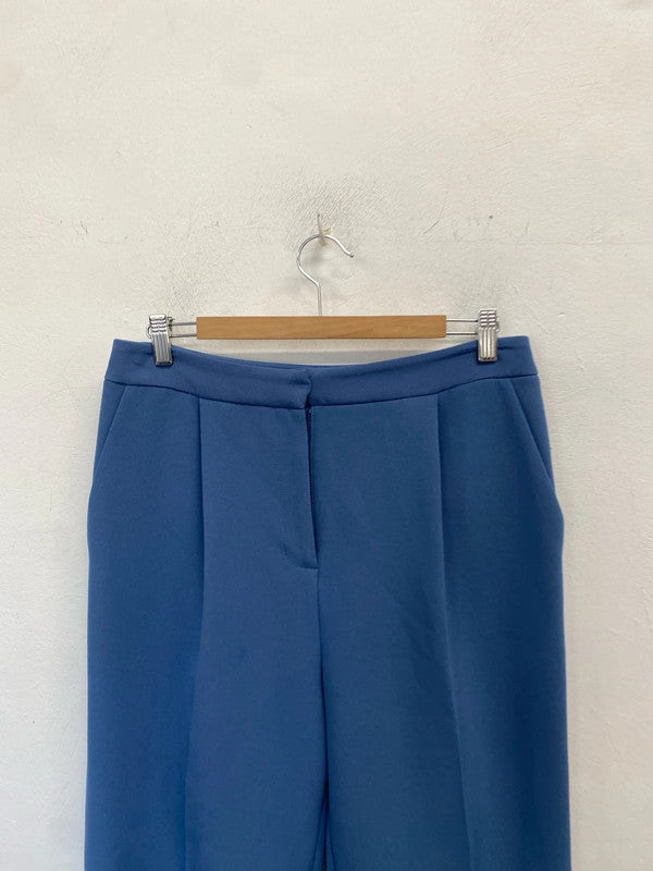 Stunning Topshop blue tall cropped office trousers UK 12 HS001