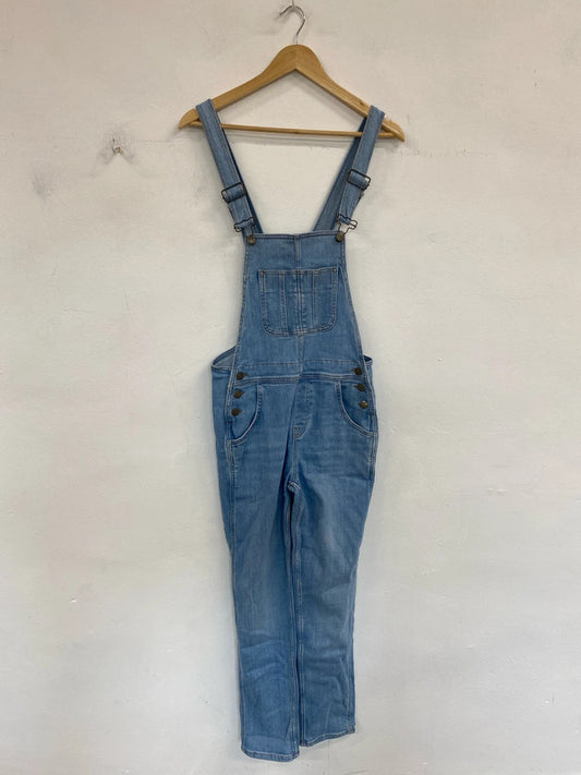 FatFace Fabulous Lewes Light Blue Dungarees UK 8R MM005