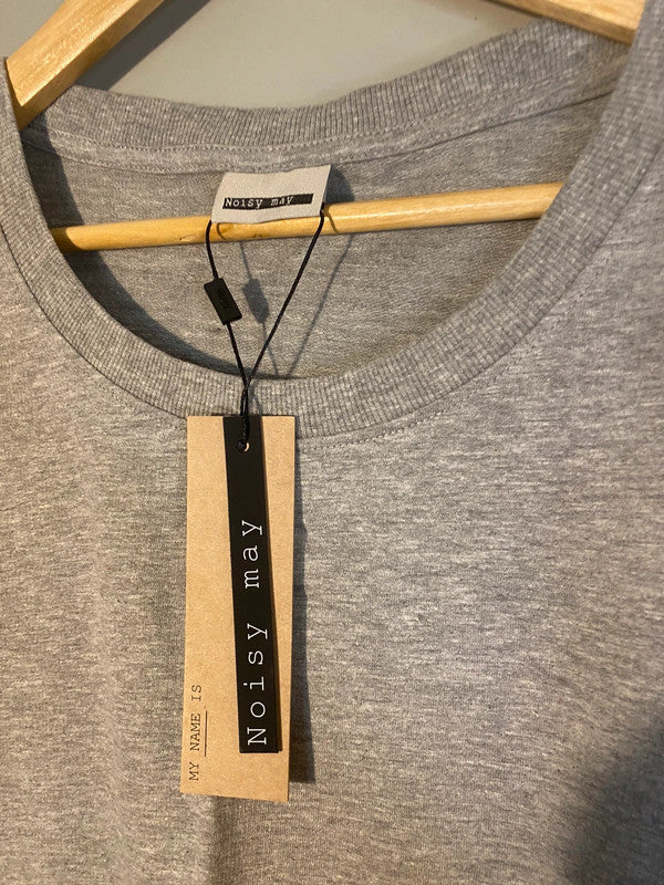 Noisy May T shirt Dress BNWT Uk L Grey LB001