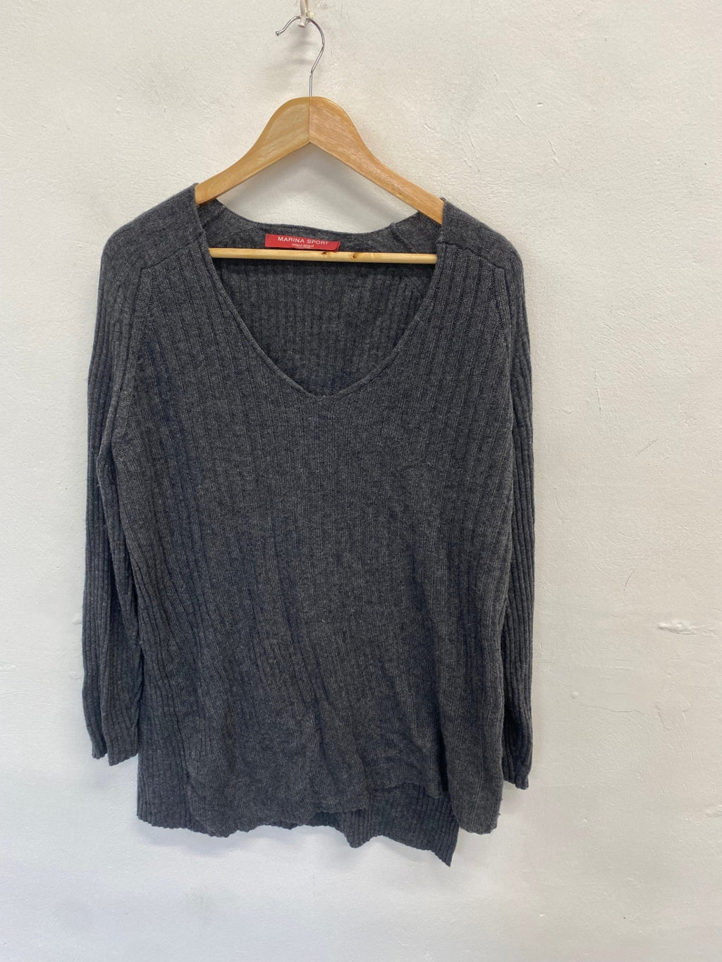 Stunning Marina Sport knit Sweater UK 16/18 Dark Grey SO560