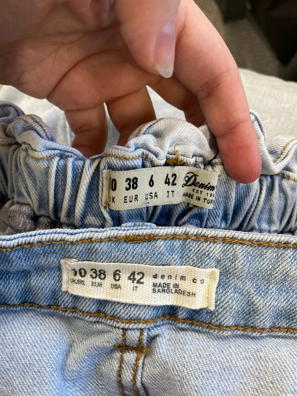 Denim Co Fabulous Light Blue Jeans Duo UK 10 #2 LN001