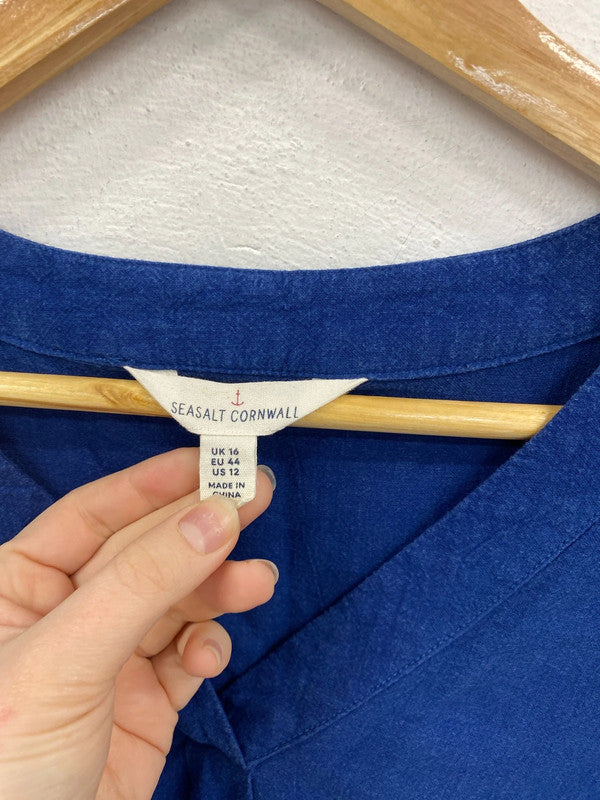 Seasalt Cornwall Fab Brittlestar Blue Tunic UK 16 LG004