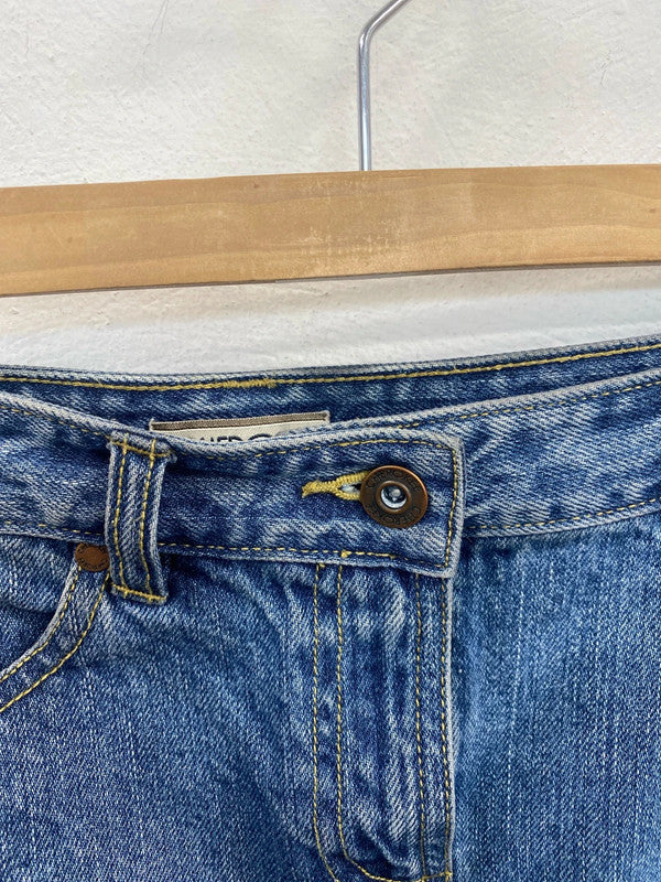 Cherokee Fabulous Denim Mini Skirt UK 10 SW001