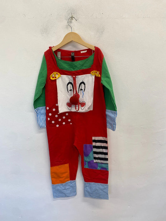 Lovely children’s clown costume vintage measured sizing EL001