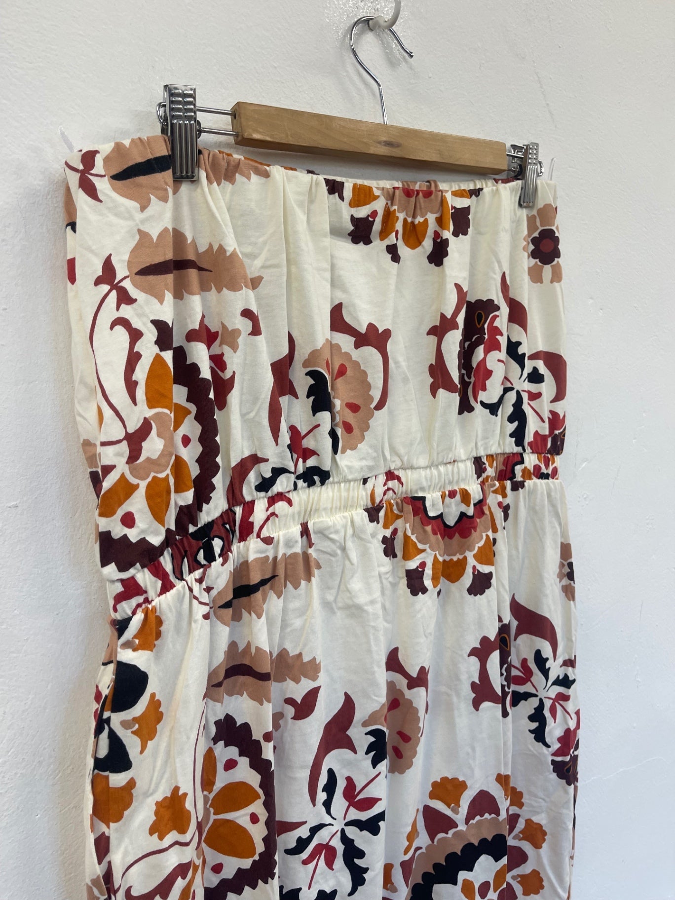 Fabulous Next summer strapless earthy Dress Uk16 Cream RM531
