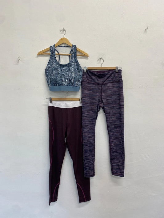 Lovely gym gear bundle asos George leggings sports bra UK 12-14 JH001
