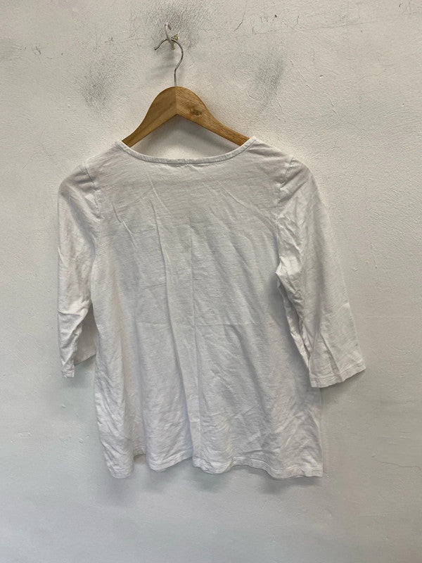 Lovely Seasalt Cornwall white oversized top UK 12 MM005