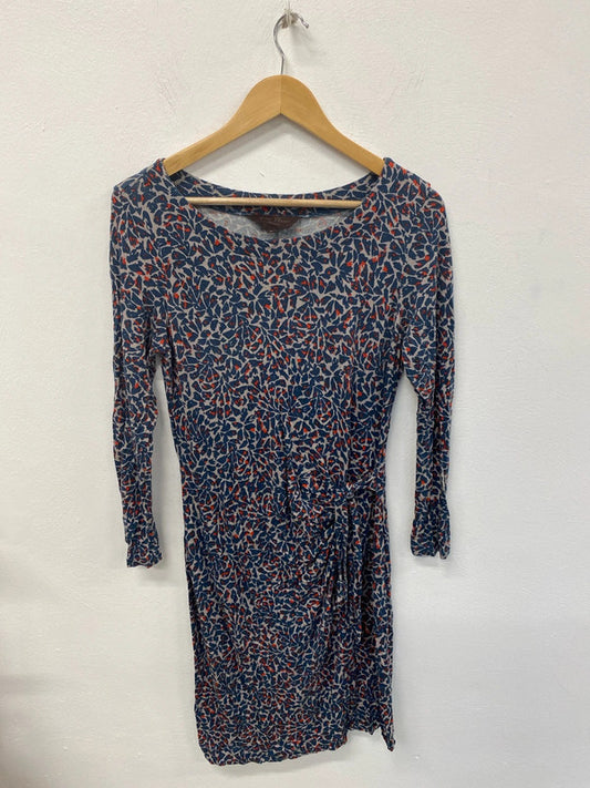 Great Plains Stylish Grey & Navy Artsy Jersey Dress Size M LD001