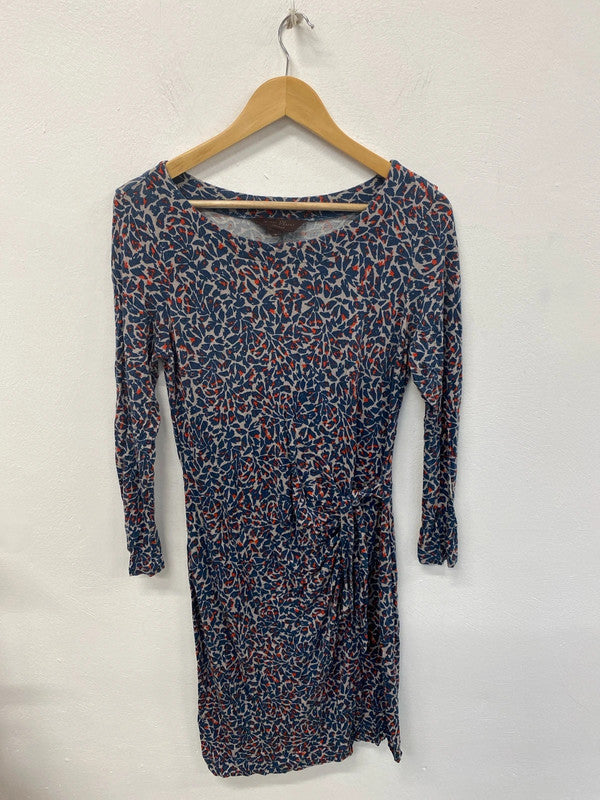 Great Plains Stylish Grey & Navy Artsy Jersey Dress Size M LD001