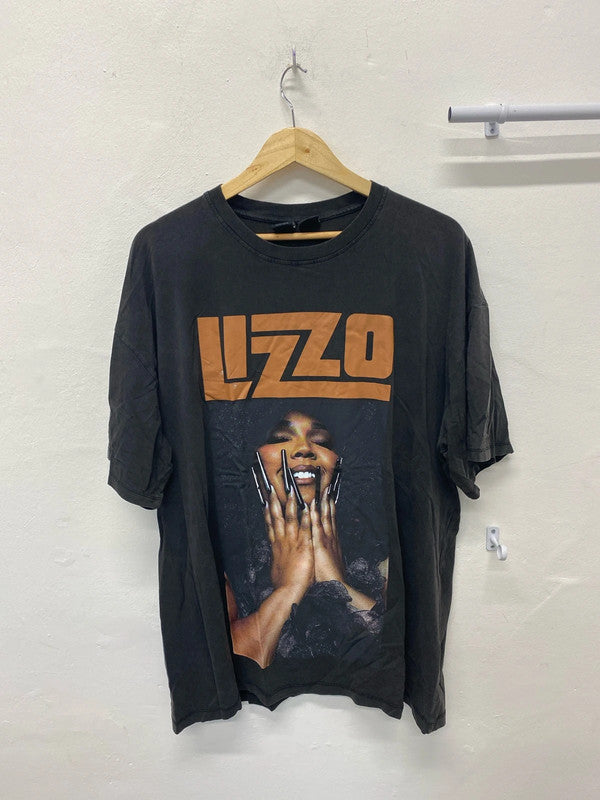 Fabulous Lizzo x Bershka distressed faded T shirt Merch UkL LB005