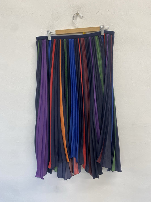 Lovely Ralph Lauren Jaden Midi Multi Skirt UK XL JP001