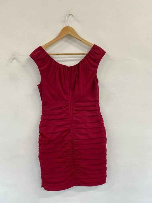 Stunning Coast ruffle evening dress uk 12 LD001