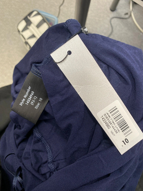 Lovely Roman navy jumpsuit UK 10 AO001