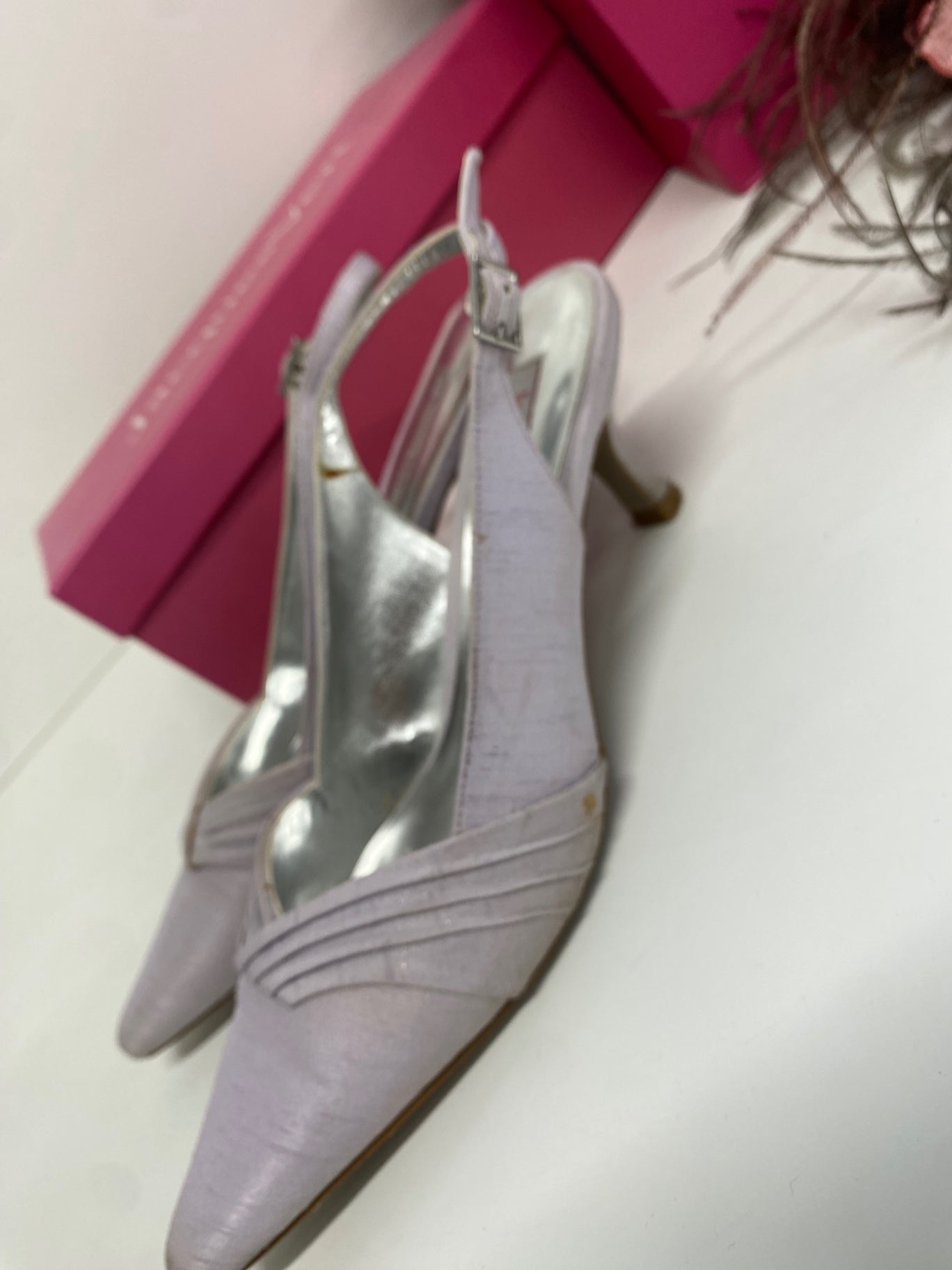 Stunning Jacques Vert Accesories bundle wedding shoes fascinate Uk 4 Lilac pearl KR559