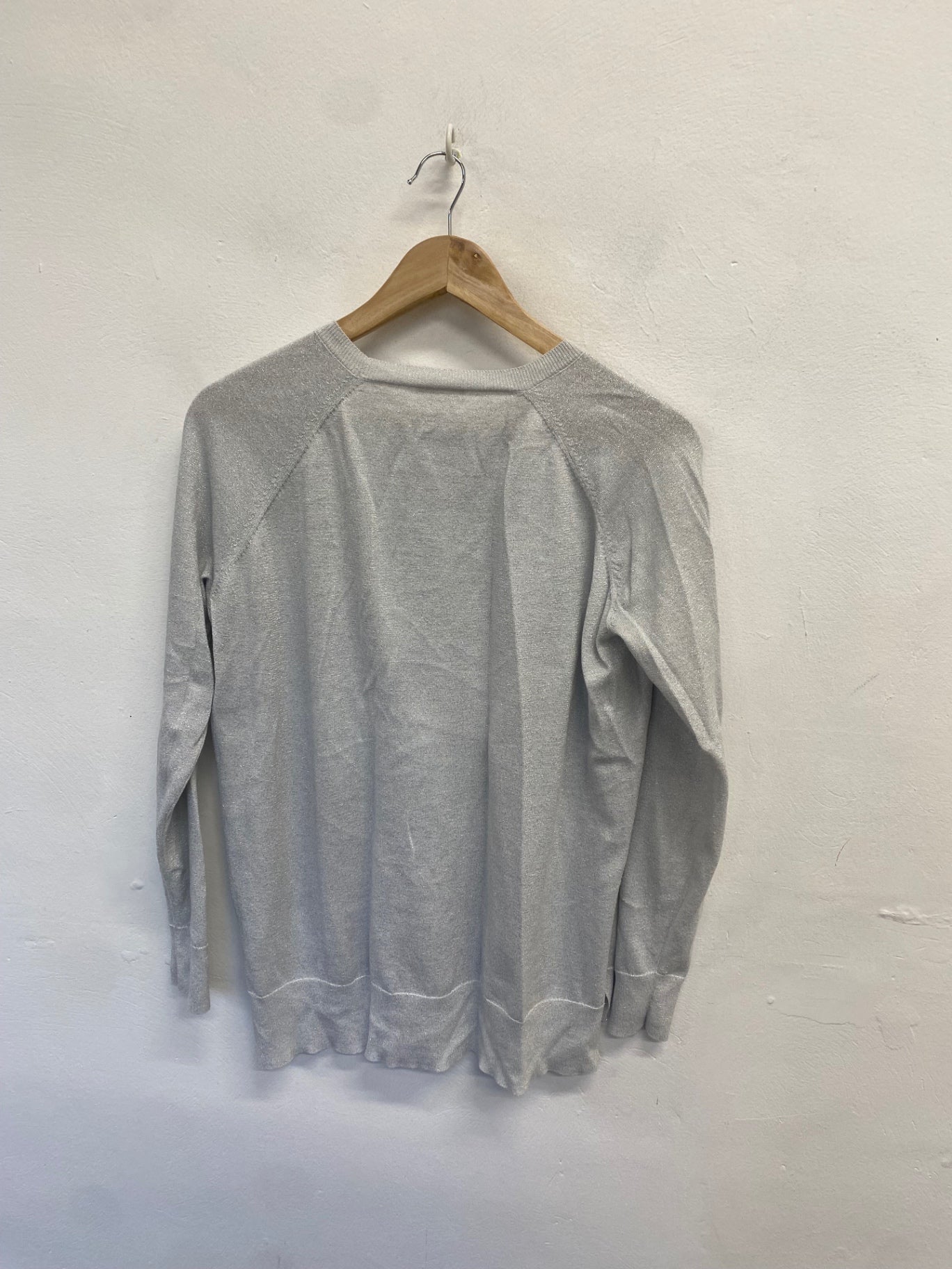 Fabulous Hush Sweater UK 8 Grey metallic star knit SA514