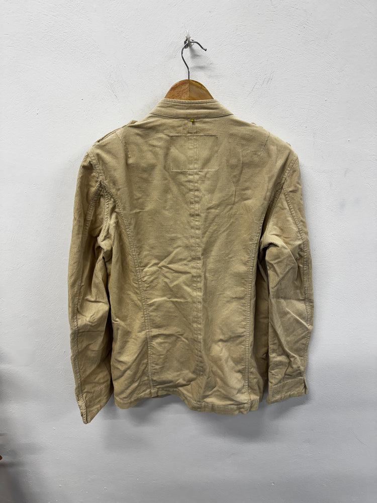 Pretty Green corduroy casual terrace oi polloi shacket XS sand beige AM012