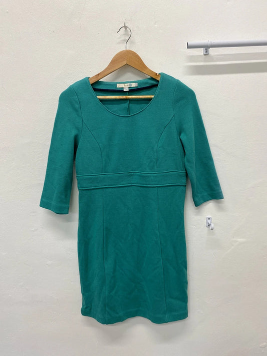 Fabulous Boden teal textured cotton dress Uk12 R LW005