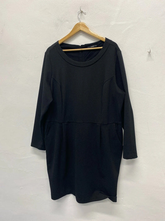 Fab George textured dress Uk24 work or formal NC001