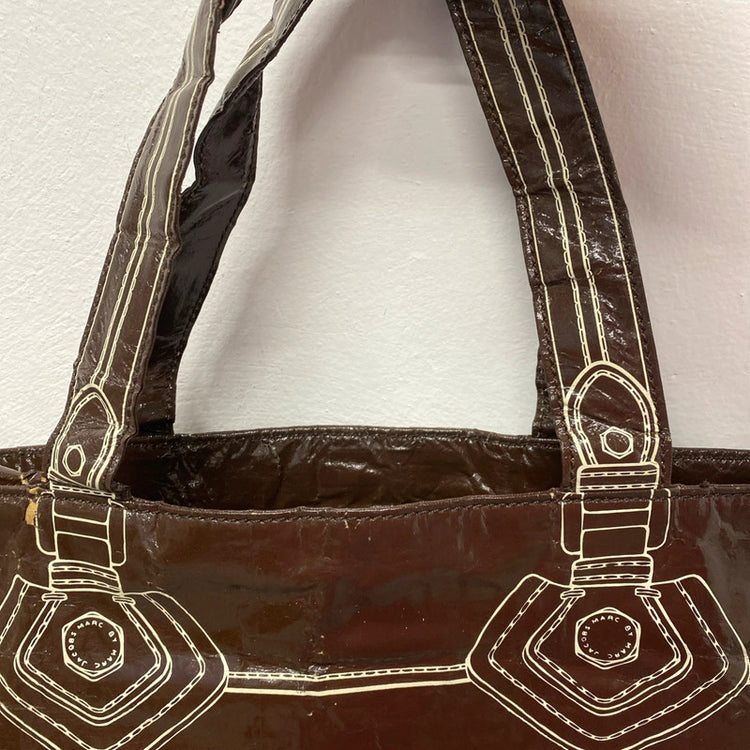 Fabulous Vintage Brown shopping bag Marc by Marc Jacob’s NS003