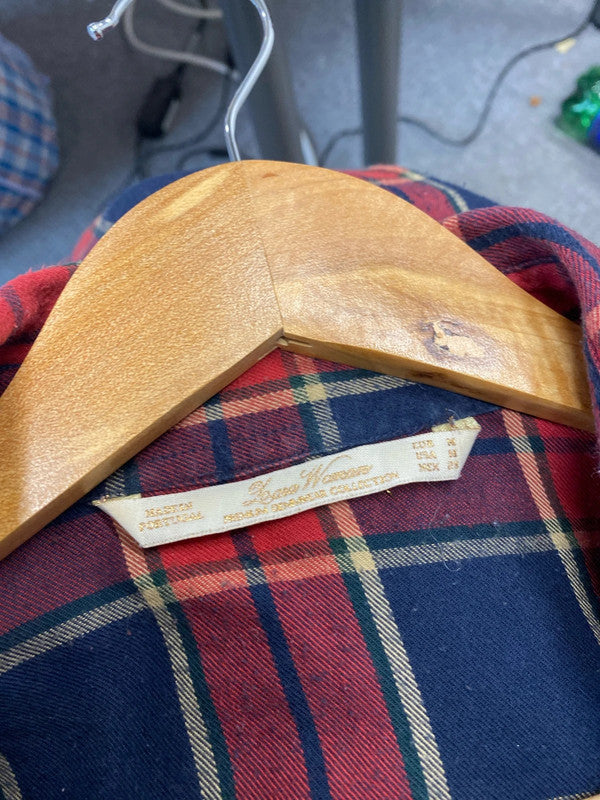 Fabulous Western tartan vibe shirt studded UkM pure cotton Zara JB001