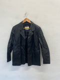Stunning vintage Modern classic Leather Jacket UK 12 Black KR559