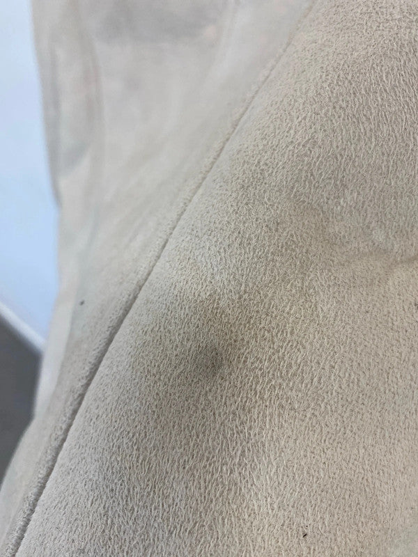 Next Fabulous Cream Faux Fur & Faux Leather Jacket UK 10 CJ001