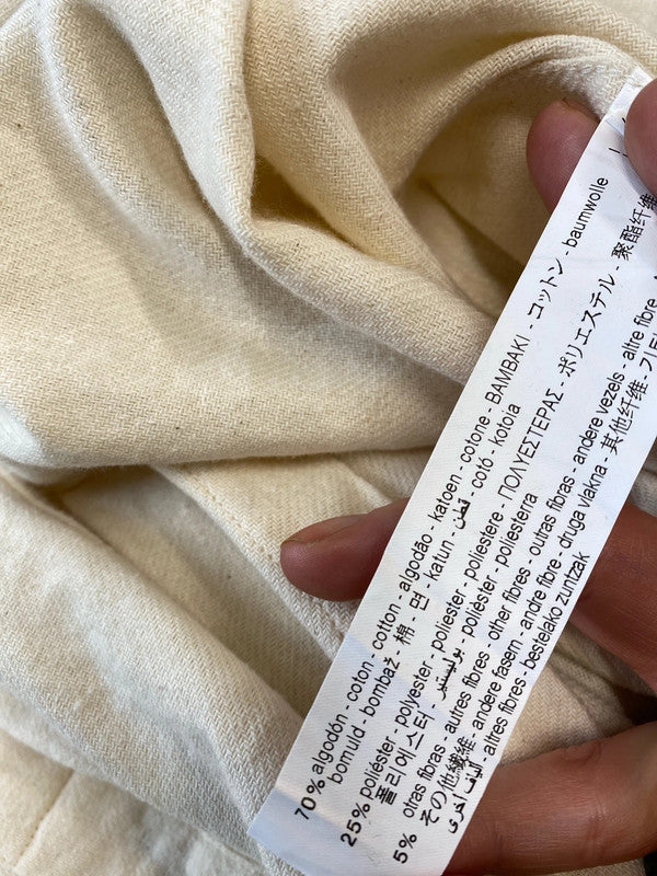 Fabulous super soft Zara loose fit boho shirt UKL cream classic JB001