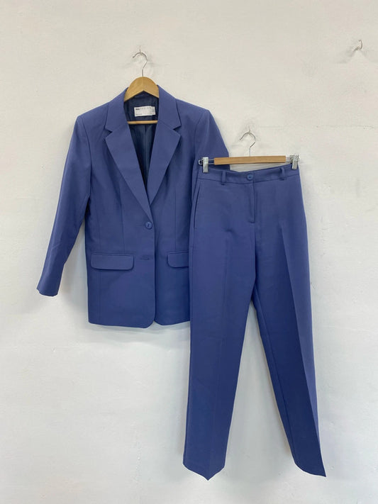 Asos Chic Dusty Blue Suit Set UK 4 MS002