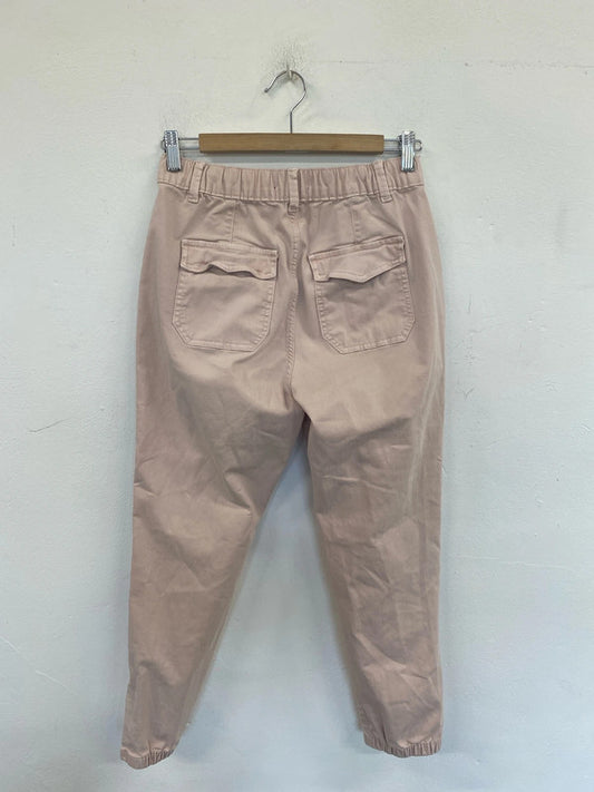 M&S Fabulous Dusty Pink Tapered Jeans UK 10 Short JP001
