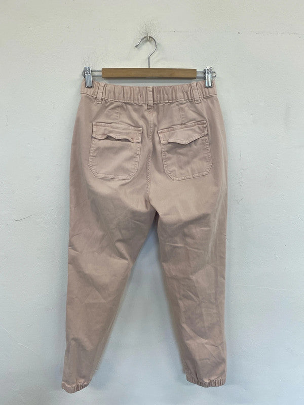 M&S Fabulous Dusty Pink Tapered Jeans UK 10 Short JP001