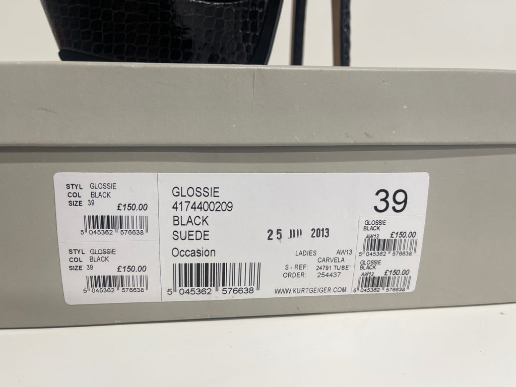 Stunning Carvela by Kurt Geiger super high sexy Heels Uk6 Black PP546