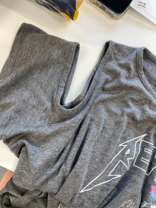 Fabulous Boohoo T shirt dress with shoulder cutouts uk 18 NC001