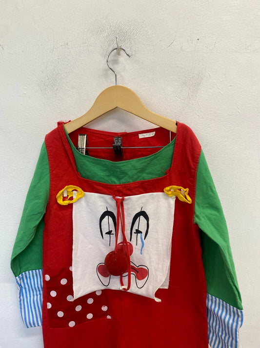 Lovely children’s clown costume vintage measured sizing EL001