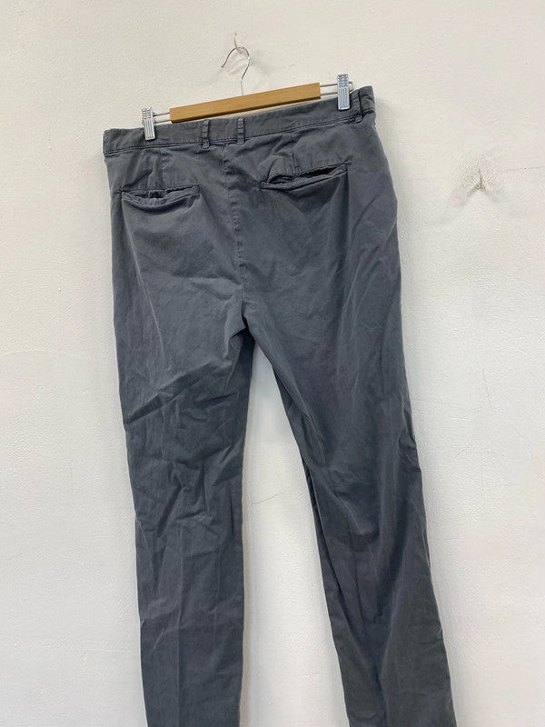 Loreak Median Grey Men’s slim fit trousers Uk34 waist L 32 YTH01