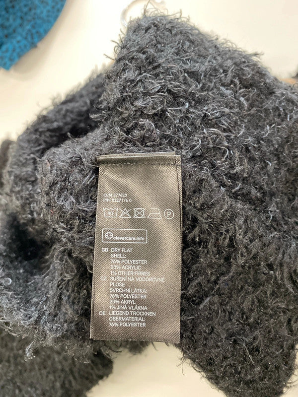 Fabulous H&M black fluffy jumper UkS classic LL003