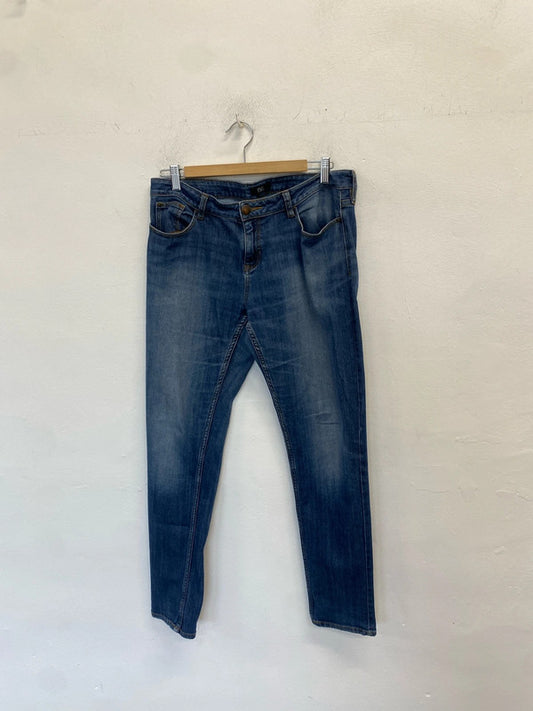 Lovely F&F blue jeans uk 10 long UK KW002