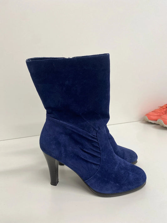 Fabulous New Look midnight blue ankle boots Uk5 GK002