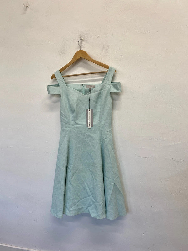 Fabulous Coast Ava Fit & flare Mint occasion dress Uk14 New JR001