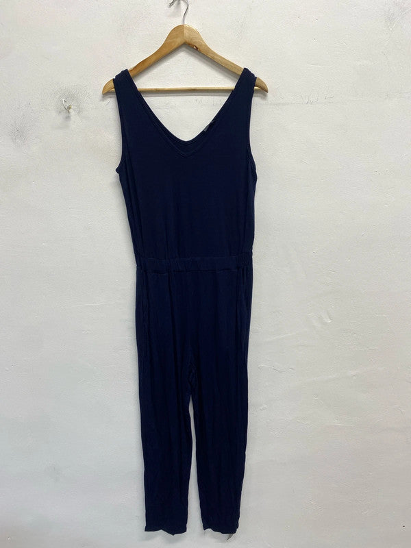 Lovely Roman navy jumpsuit UK 10 AO001