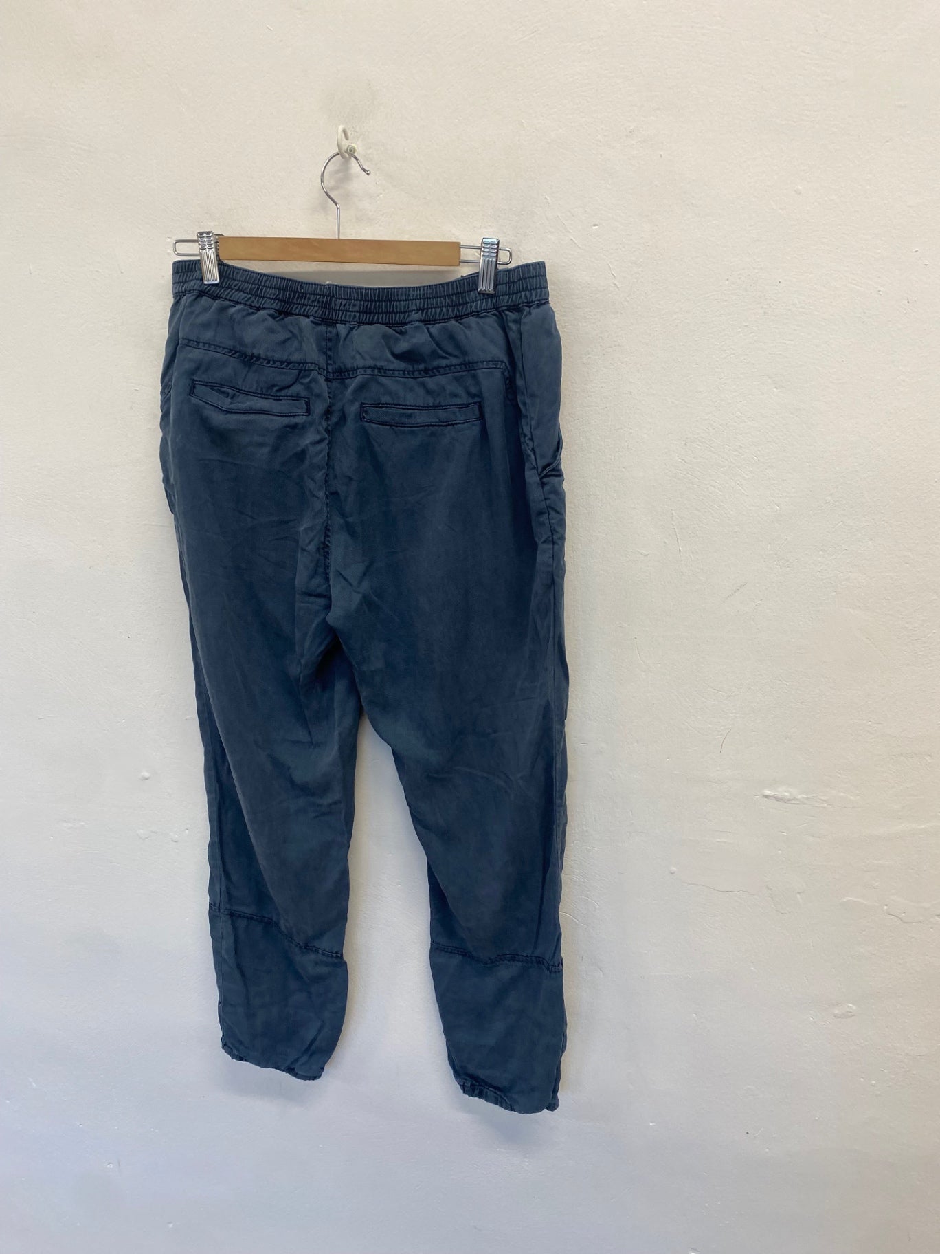 Fabulous Anthropologie Cargo jogger trousers Uk 10 Navy Blue EG002