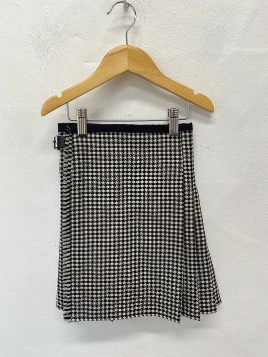 Shepherd plaid kilt boys monochrome black white 18” waist MD001