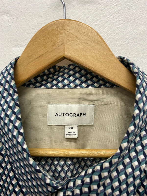 Fabulous abstract short sleeve retro vibes shirt Uk2XL JS004