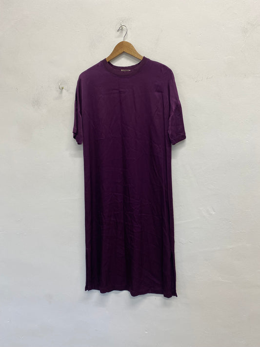 Fabulous Hush Satin T shirt Midi Dress Uk12 SS002