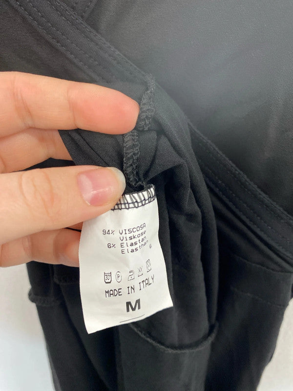 Cultus Stylish Black Jersey Midi Dress Size M JM004