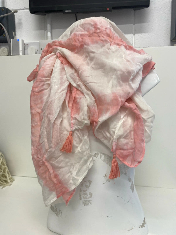 Fabulous pink & white dip dyed with tassels River Island KM004