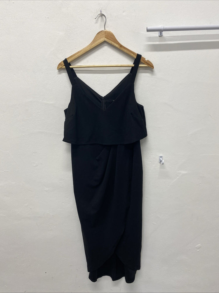 JOANNA HOPE Black Timeless Classic EVENING PARTY DRESS SIZE 10 AO001