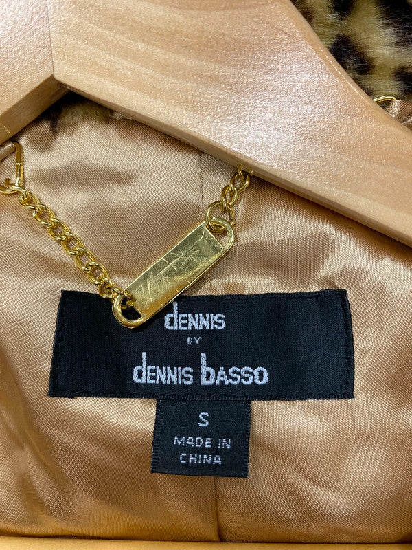 Absolutely stunning leopard Print faux fur coat by Dennis Basso UkS AW002