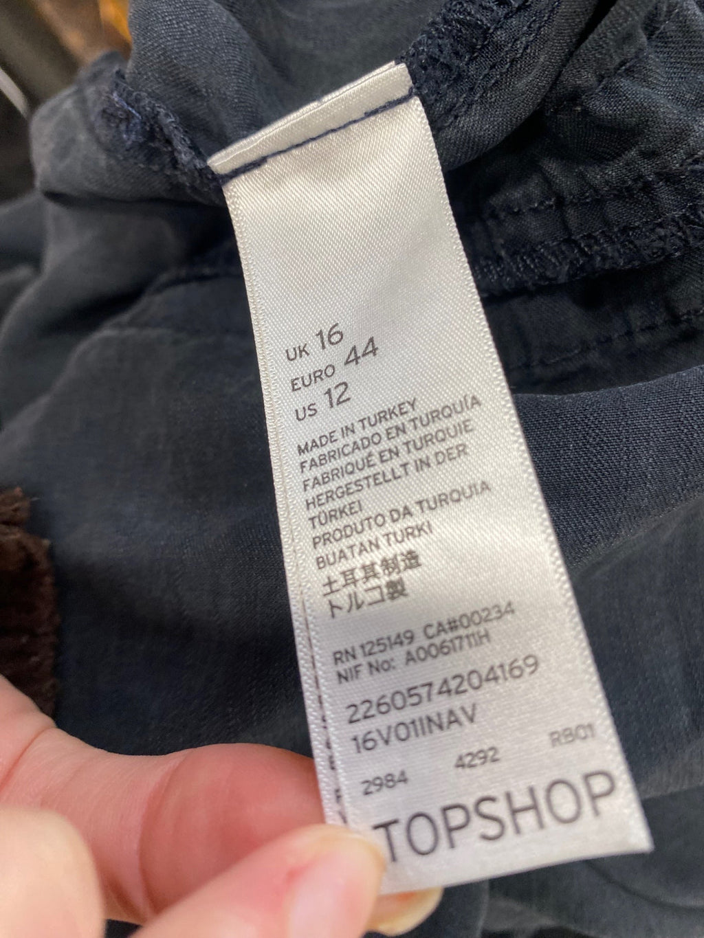 Stunning Topshop Jumpsuit UK 16 Charcoal Grey casual DM561