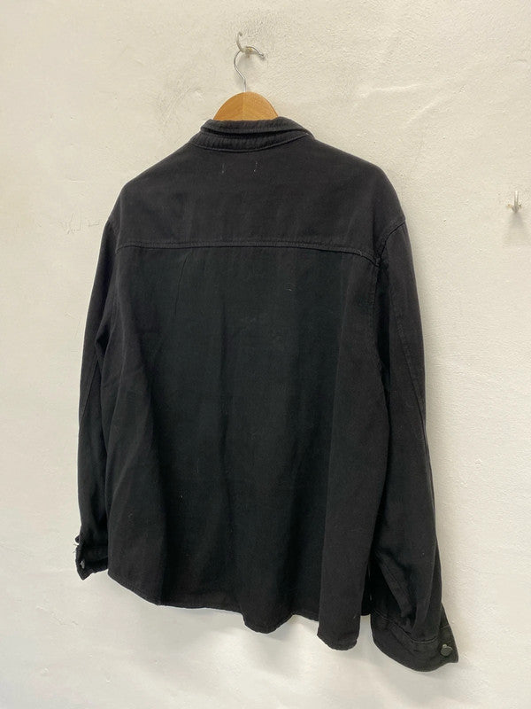 Fabulous In the Style black Shacket Uk20 pure cotton RM002